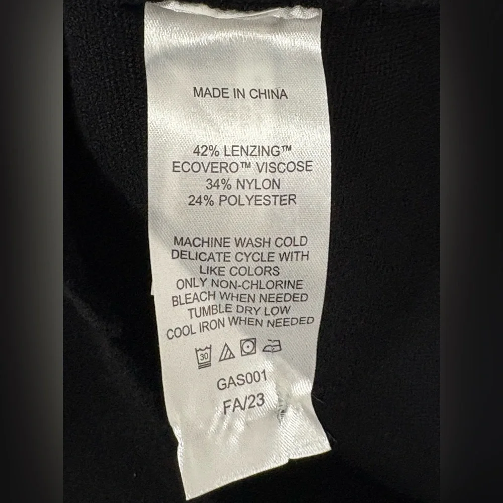 NWT Quince Eco-Knit Milano Stitch Oversized Shirt Jacket Black Sz M - Picture 6 of 6